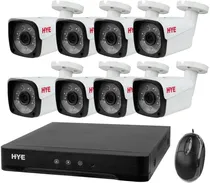 CCTV Hye Cam Kit HYE-AH4408T 2.8MM 8CAM/Bullet/DVR8CH (Caixa Feia)
