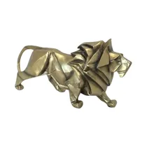Figura Decorativa de León Concepts 437-499003 25 CM Dorado