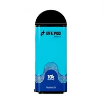 Cartucho de Substituicao Life Pod Eco II Refill 10K Blue Razz Bubblegum