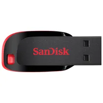 Pendrive Sandisk Cruzer Blade SDCZ50-032G-B35 de 32GB USB - Preto/Vermelho