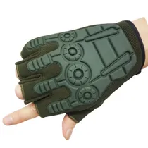 Luvas Táticas para Motocicleta Sem Dedos SP59004 Tam. M - Verde
