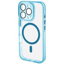 Capinha para iPhone 16 Pro Max Magsafe - Transparente/Azul