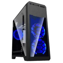 Gabinete Gamemax G563 Preto c/LED Azul ATX