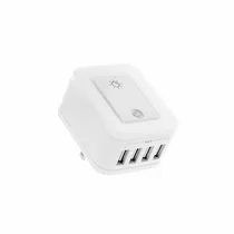 Adaptador Tomada Forza FWT-4012USB LED Bivolt  Adaptador T...