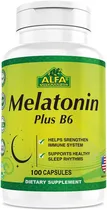 Alfa Vitamins Melatonin Plus B6 (100 Cápsulas)