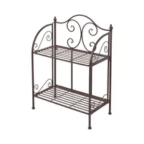 Estante Metálico para Plantas KPM X77000010 2 Niveles 65 CM