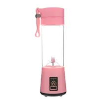 Mini Liquidificador Portátil Recarregável Juice Blend (K0011) 380ML / 2000MAH / 15000RPM - Rosa