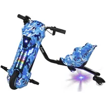 Triciclo Eléctrico Audisat 6.5" Bluetooth/Speaker - Camouflaged Blue  Triciclo El...