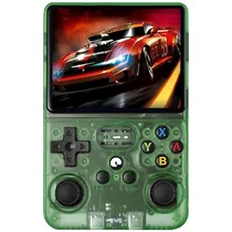 Console Portátil R36S 64GB de 3.5" com 15.000 Jogos - Verde