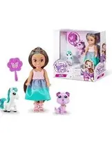 Zuru Muñeca Sparkle Girlz Princesita Con Mascota Y Unicornio Plastico 3+ Años Multicolor