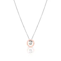 Colar Feminino Daniel Klein DKJ.2.4005-2 - Prata/Rose Gold