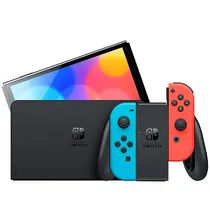 Console Portátil Nintendo Switch Oled JP de 7.0" com 64GB - Vermelho/Azul (Riscado) (CX Feia)