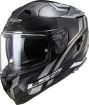Capacete para Moto LS2 Challenger FF327 - Tamanho XL (61-62) - Propeller Black Titanium