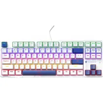 Teclado Gamer Mecânico Machenike K500B-B87 - Branco/Azul