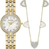 Relógio + Colar Feminino Bulova 98X138 - Analógico