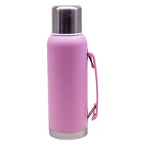 Garrafa Termica Luo LU-4738 / 1 Litro / de Aço Inoxidavel - Rosa Claro