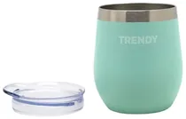 Cuia para Mate Trendy 16268B com Tampa 280ML - Aqua