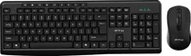 Teclado e Mouse Sem Fio FTX FTXGK300 - Preto (Português)