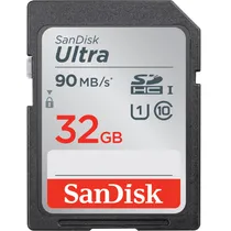 Cartão de Memória SD Sandisk Ultra 90 MB/s C10 32 GB