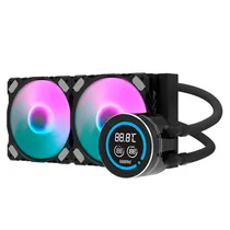 Water Cooler Cpu Darkflash DN240D Nebula Black (C/Painel Monitor)