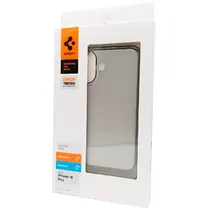 Spigen Capa Crystal Flex Crystal ACS08093 Tpu iPhone 16 Plus Transparente+Negro