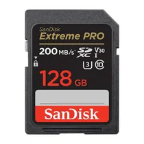 Cartao de Memoria SD Sandisk Extreme Pro Class 128GB 4K