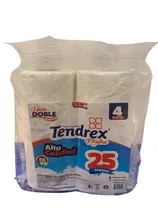 Papel Higiénico Tendrex Neutro Alta Calidad 25 Metros 4 Rollos