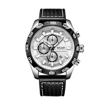 Relógio Analógico Masculino Megir Chronograph ML2096GS-BK-7 - Preto/Prata