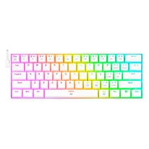 Teclado Gamer Redragon Dragonborn K630W-RGB Switch Red Layout 60% - Branco