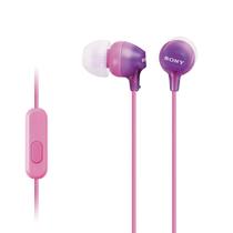 Fone de Ouvido Sony MDR-EX15AP com Microfone 3.5MM P2 - Roxo