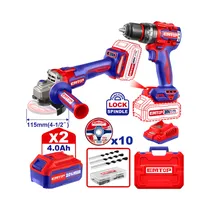 Kit de Herramienta Inalámbrica Emtop ECKL20273 20V 220V 2 Piezas