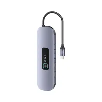 Hub Usams US-SJ644 USB-C 10 En 1 PD 100W Gris