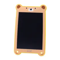 Painel de Escritura Tablet Luo LCD 8.5 Pulegadas LU-A67 Digital Gráfico Eletrônico Portátil Placa de Desenho Manuscrito Pad para Crianças Adultos Casa Escola Escritório - Bege/Amarelo