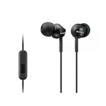 Fone de Ouvido Sony MDR-EX110AP com Microfone e Conector 3.5MM - Preto