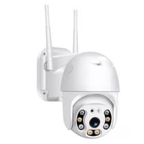 Camera de Seguranca Externa Inteligente Smart IP66 Mannatech SWD1082 360O / HD 4K / Microfone / Alarma / Wifi / 2 Antenas / App Icsee - Branco