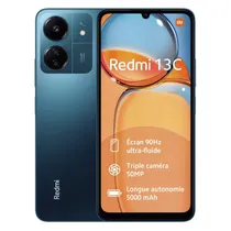 Smartphone Xiaomi Redmi 13C Global 256GB 4GB Ram Dual Sim Tela 6.74" - Azul (Lacre Pequeno)