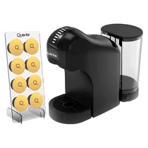 Cafeteira Elétrica Quanta Pure Flavour QTCMC50 - 1400W - 1L - 3 Em 1 - com Porta Capsula - 220V - Preto