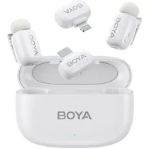 Microfone Boya MINI-13 Wireless USB-C/iPhone (2TX-1RX) - White