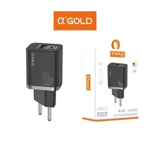 A'Gold CA42-4 Cargador 40W Black  A'Gold CA42...