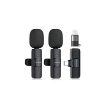 Microfone Lapela H"Maston MK17 Wireless Ios/Android Lightning/USB-C - Preto