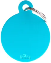 Medalha de Identificação Myfamily Círculo Grande MFB60 - Azul Céu