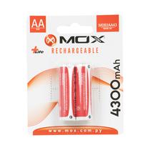 Pilha Mox MOB2AA43 - AA - 4300MAH - 2 Unidades - Recarregavel