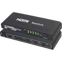 Satellite Switch HDMI-501 AHD04 5P Negro