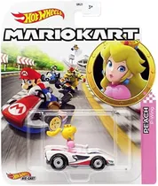 Carrinho Princess Peachhot Wheels Mario Kart Mattel - GJH58