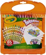 Estojo Crayola Twistables Colored Pencils & Paper Set 04-5225 (65 Peças)