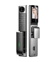 Fechadura Digital S923MAX Wifi Tuya/Face Id/Veia/Chave Cinza