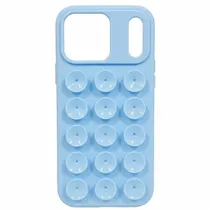 Capa de Silicona Ventosa para iPhone 17 Pro Max - Azul Celeste