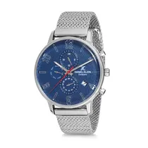 Relógio Analógico Masculino Daniel Klein Exclusivo DK12165-3 - Azul e Prata