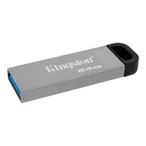 Pendrive Kingston Datatraveler Kyson 64GB (DTKN) USB 3.2 – Prata