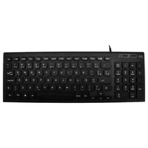 Teclado Mtek KB-8501C Slim Compact Mini USB / Portugues - Preto